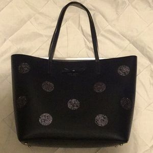 Kate Spade large navy blue tote